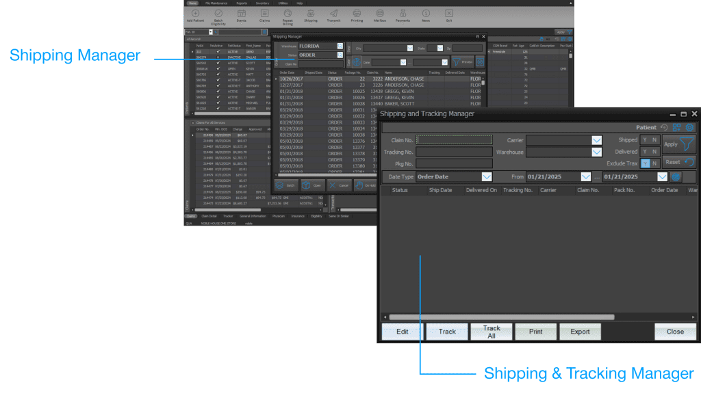 Noble*Direct DME Software Inventory Feature