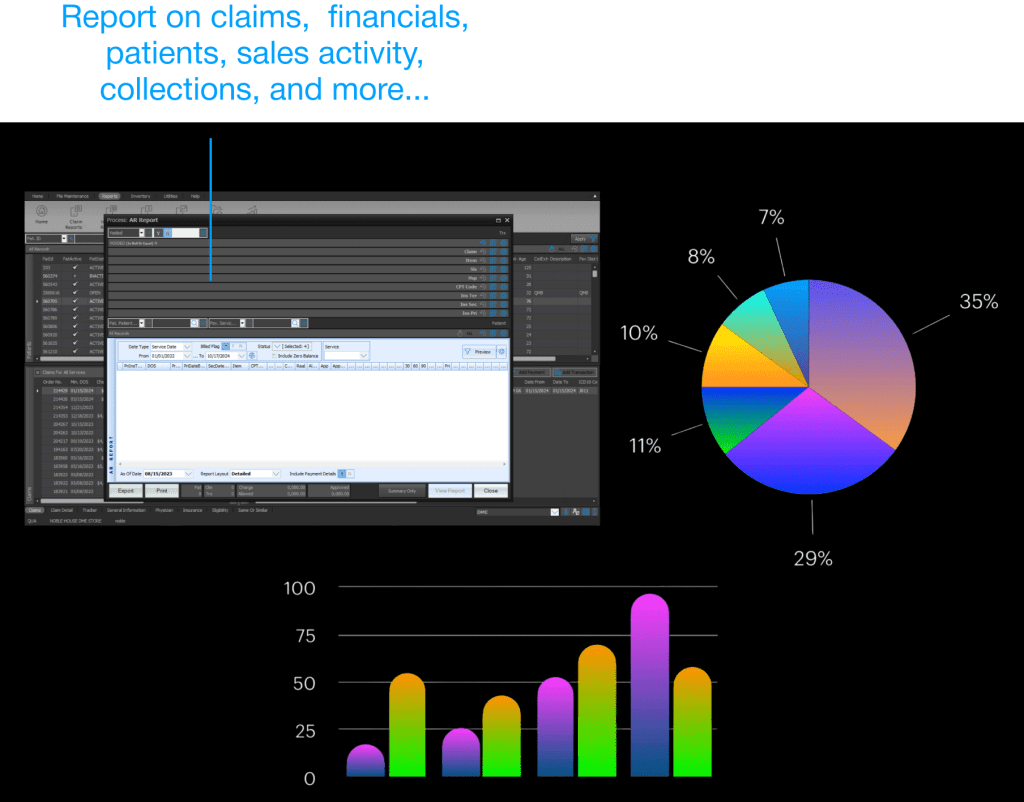 Noble*Direct DME Software Reporting Features
